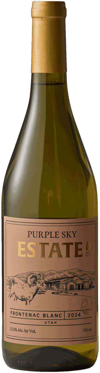 Purple sky winery frontenac blanc estate wine.