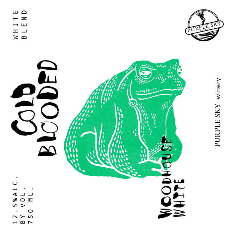 Purple sky winery cold blooded series woodhouse white.